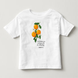 Camiseta De Bebé Fruta Naranja Génesis 12:2