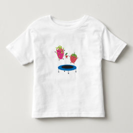 Camiseta De Bebé Fruta Saltando Sobre Trampoline