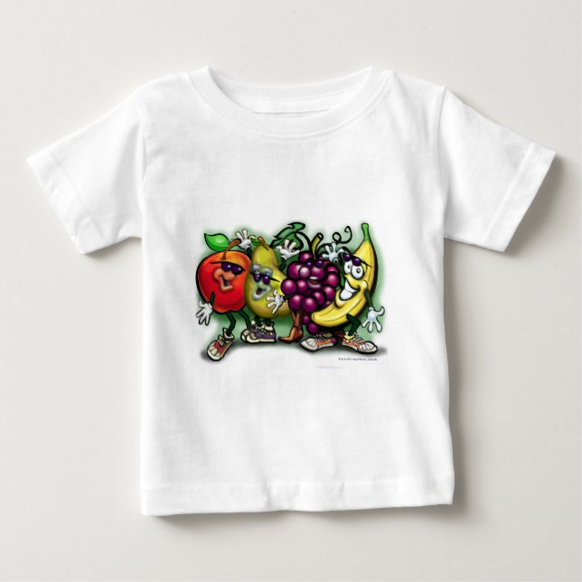 Camiseta De Bebé Frutas (Anverso)
