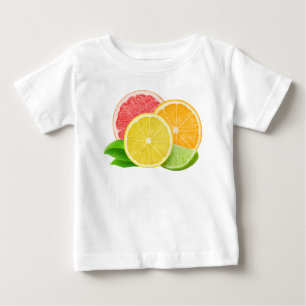 Camiseta De Bebé Frutas cítricas