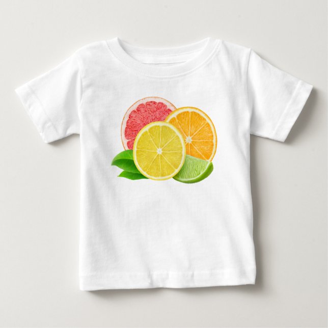 Camiseta De Bebé Frutas cítricas (Anverso)