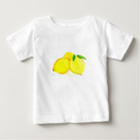Frutas de limones amarillos acuarela Citrus Modern