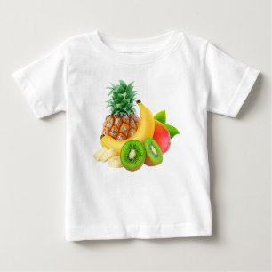 Camiseta De Bebé Frutas tropicales
