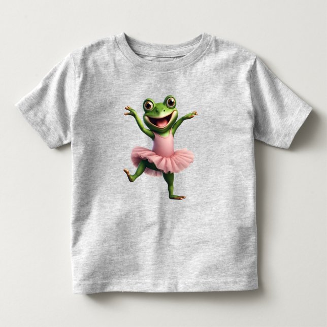 Camiseta De Bebé Fruto de rana 1, rana, bailarín, sapo, Ai generado (Anverso)