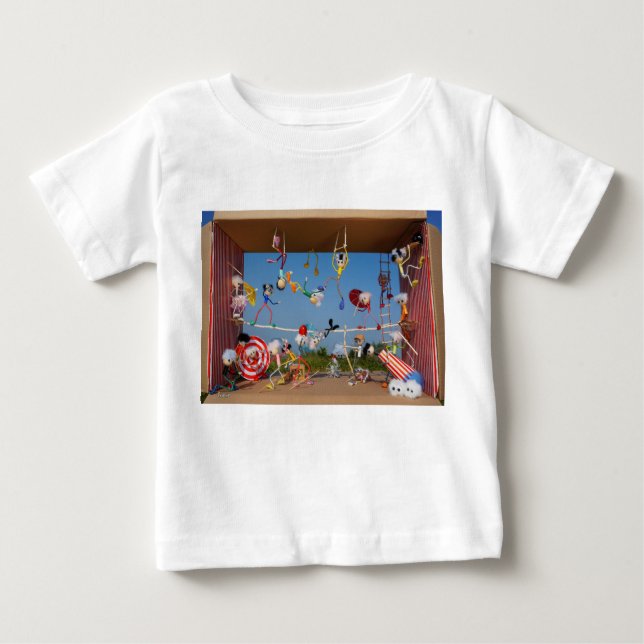 Camiseta De Bebé Fubby's in het Circus met allerlei acts.  (Anverso)