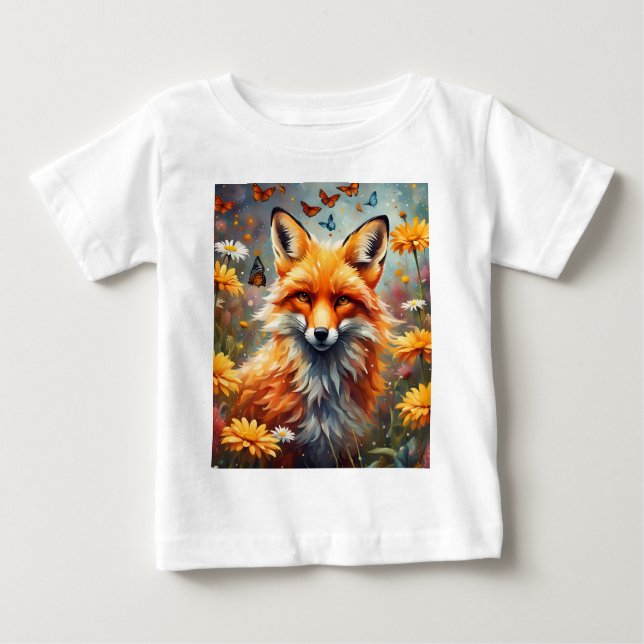 Camiseta De Bebé Fuchs auf der Wiese (Anverso)