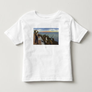 Camiseta De Bebé Fuego antiaéreo del portador de los E.E.U.U. -