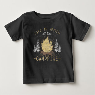 Camiseta De Bebé Fuego de campamento - La vida es mejor junto al fu
