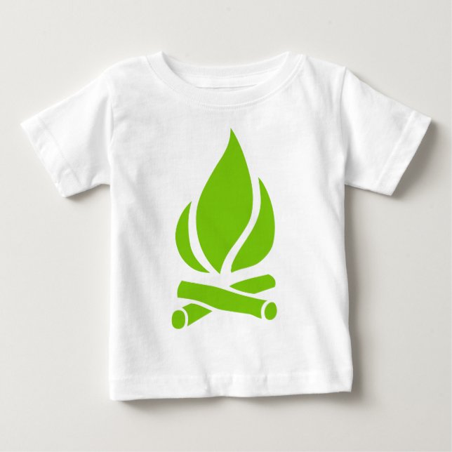 Camiseta De Bebé Fuego del campo (Anverso)