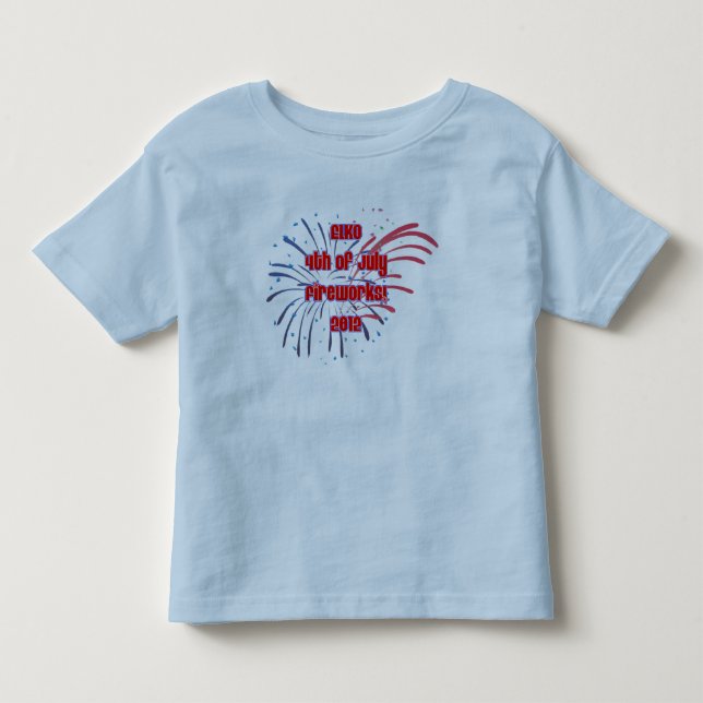 Camiseta De Bebé Fuegos artificiales de Elko del niño todo (Anverso)
