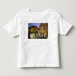 Camiseta De Bebé Fuente de Trevi de Noche   Roma, Lazio, Italia