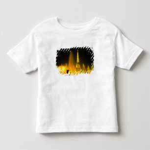 Camiseta De Bebé Fuente en la mundialmente famosa Torre Eiffel Parí