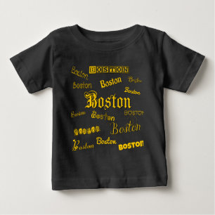 Camiseta De Bebé Fuentes Amarillas de Boston
