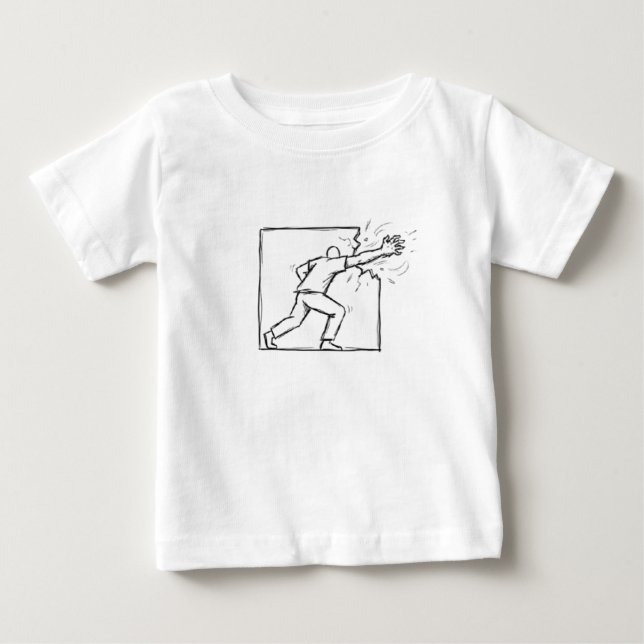 Camiseta De Bebé Fuera de las Líneas (Anverso)