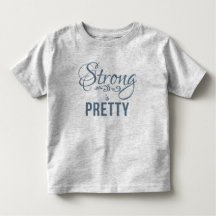 Fuerte es Bonito Grey Blue Kids T