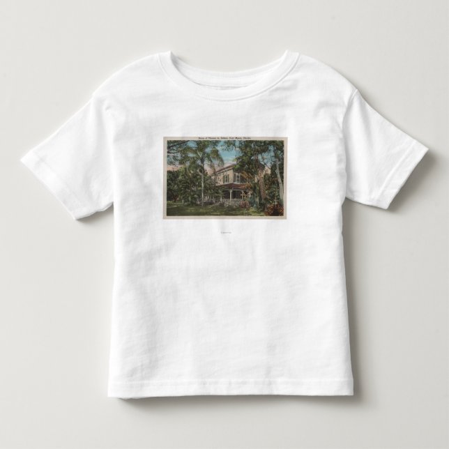 Camiseta De Bebé Fuerte Myers, la Florida - vista de la casa de (Anverso)