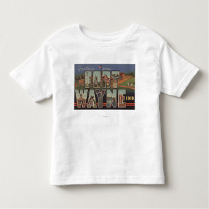 Camiseta De Bebé Fuerte Wayne, Indiana - escenas grandes 3 de la