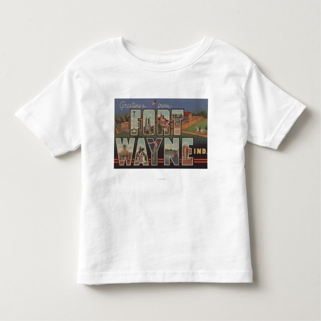 Camiseta De Bebé Fuerte Wayne, Indiana - escenas grandes 3 de la (Anverso)