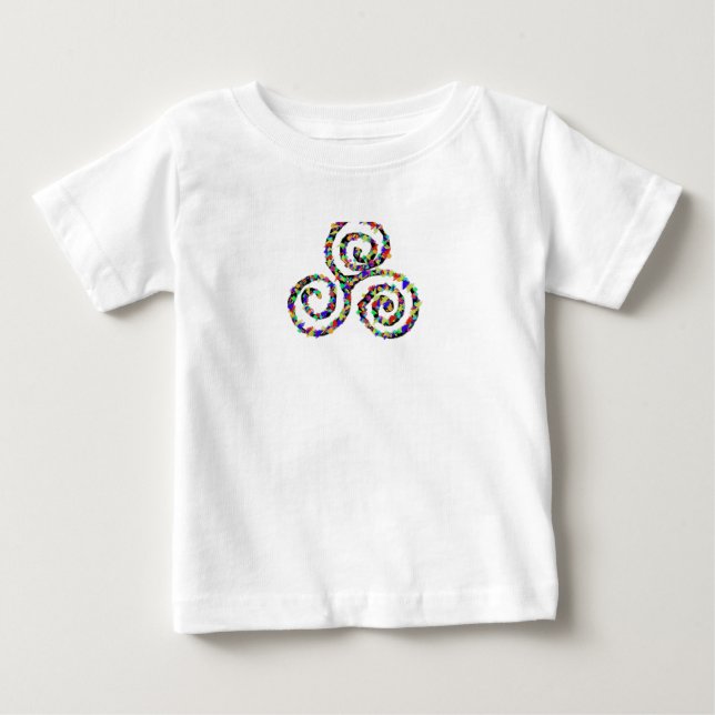 Camiseta De Bebé Fuerza Celta de Triskelion (Anverso)
