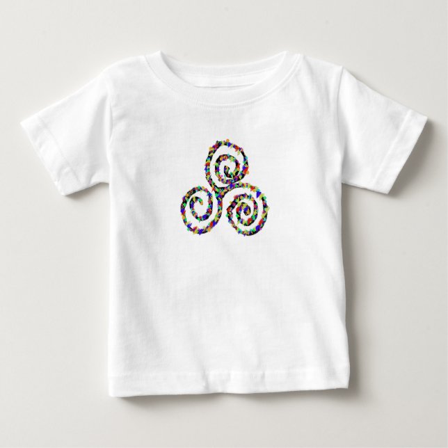 Camiseta De Bebé Fuerza Celta de Triskelion (Anverso)
