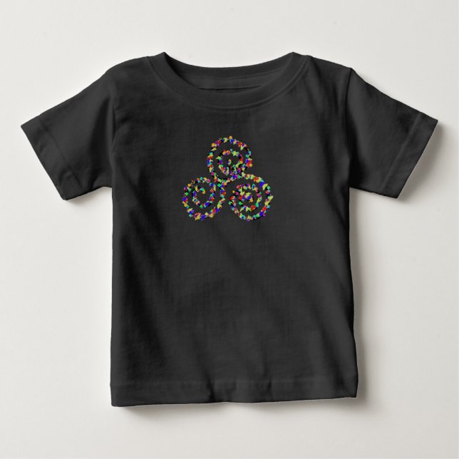 Camiseta De Bebé Fuerza Celta de Triskelion (Anverso)