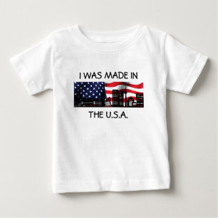 Camiseta De Bebé "FUI HECHO EN EE. UU." Camiseta para bebé