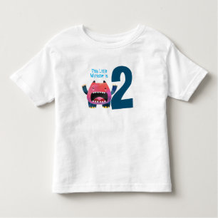 Camiseta De Bebé Fun colorido My Little Monster es de dos años T