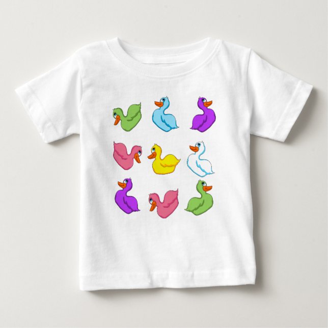 Camiseta De Bebé Fun Ducks Toddler Hoodie (Anverso)