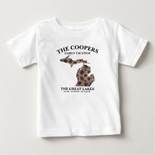 Camiseta De Bebé Fun Lake Michigan Great State petoskey rock