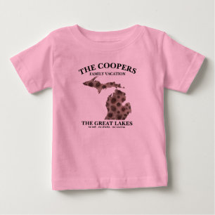 Camiseta De Bebé Fun Lake Michigan Great State petoskey rock