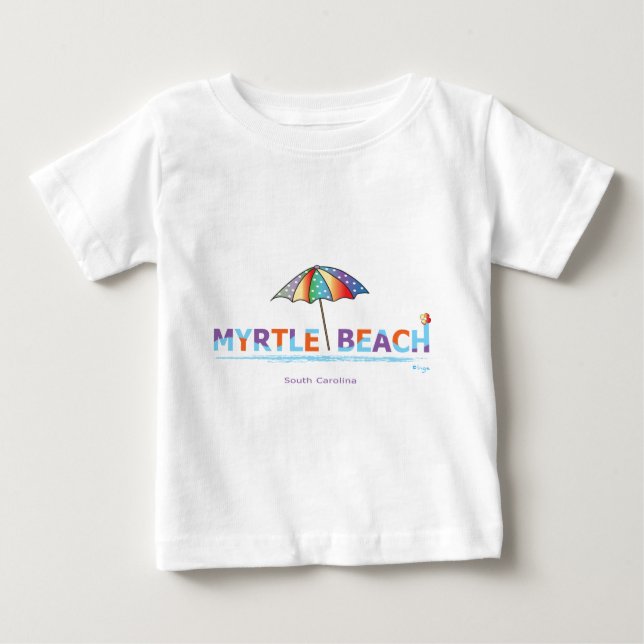 Camiseta De Bebé Fun Myrtle Beach, SC (Anverso)