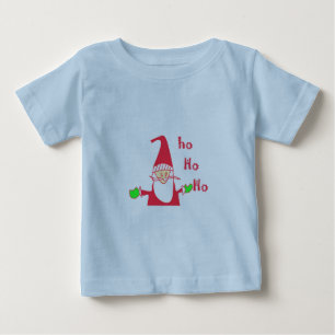 Camiseta De Bebé Fun Personalizado Mouse Santa Ho Ho Ho T-Shirt