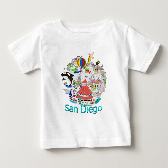 Camiseta De Bebé Fun San Diego California (Anverso)
