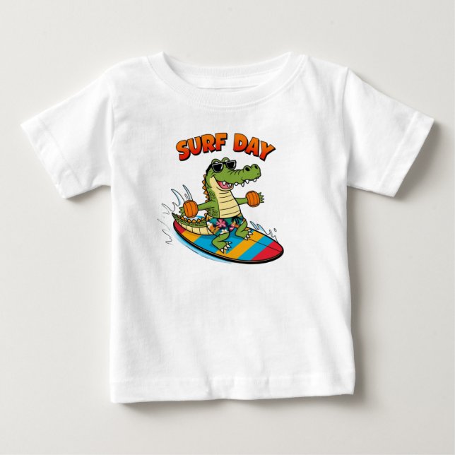 Camiseta De Bebé Fun Summer Beach Art (Anverso)
