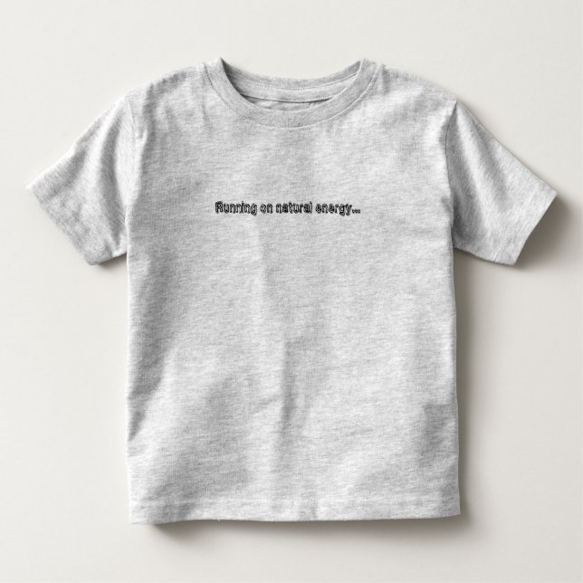 Camiseta De Bebé Funcionamiento en energía natural… (Anverso)