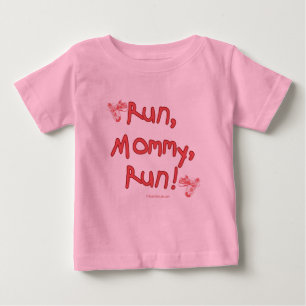 Camiseta De Bebé Funcione con a la mamá funcionada con - rosa