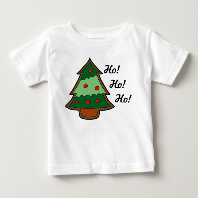 Camiseta De Bebé Funky Christmas Tree Ho Ho (Anverso)
