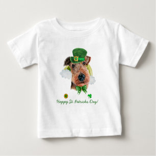 Camiseta De Bebé Funny Airedale Terrier Gold St Patricks Day