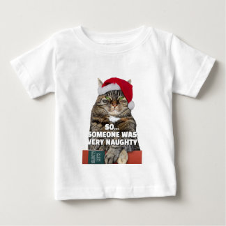 Camiseta De Bebé Funny angry cat Christmas T-Shirt