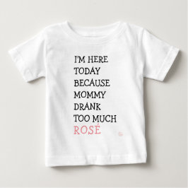 Camiseta De Bebé Funny Baby Tutu - Mommy drank too much rosé wine