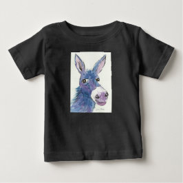 Camiseta De Bebé Funny Blue Donkey