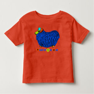 Camiseta De Bebé Funny Blue Ram Año Chino Zodiac Toddler T