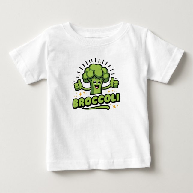 Camiseta De Bebé Funny Broccoli Baby Boy (Anverso)