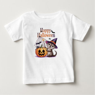 Camiseta De Bebé Funny Calabaza Otter Lover Feliz Halloween 2025