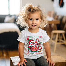 Camiseta De Bebé Funny Christmas Snowman Toddler T-shirt