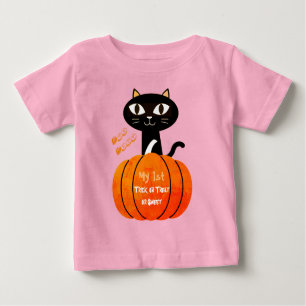 Camiseta De Bebé Funny Cute Spookoky Naranja Rosado Calabaza para g