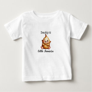 Camiseta De Bebé Funny Desi Dad Chiste Papi el pequeño Samosa Perso