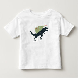 Camiseta De Bebé Funny Festive Dino Christmas