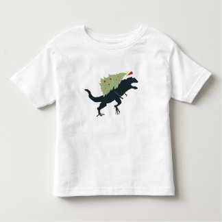 Camiseta De Bebé Funny Festive Dino Christmas