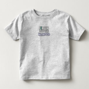 Camiseta De Bebé Funny Jogger Runner Que Corro Como El Viento Corre
